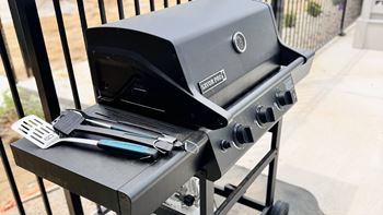Gazebo with grilling stations